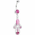 BodyCandy Pink Moonlit Enchantment Belly Ring — main product shot