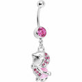 BodyCandy Pink Gem Bundle Up Winter Belly Ring — main product shot