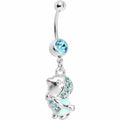 BodyCandy Aqua Gem Bundle Up Winter Belly Ring — main product shot