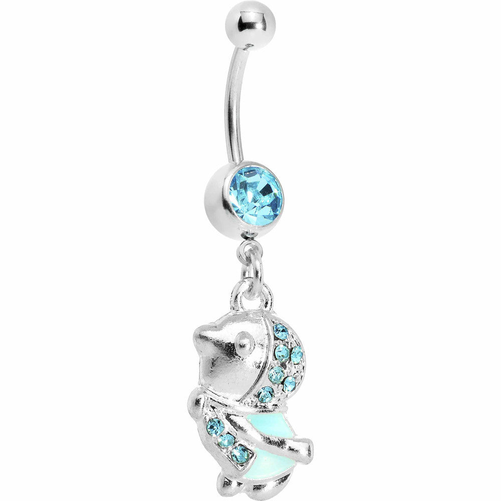 BodyCandy Aqua Gem Bundle Up Winter Belly Ring — main product shot