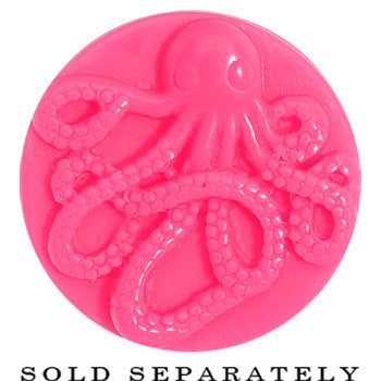 BodyCandy 20mm Pink Acrylic Octopus Plug — detail close-up