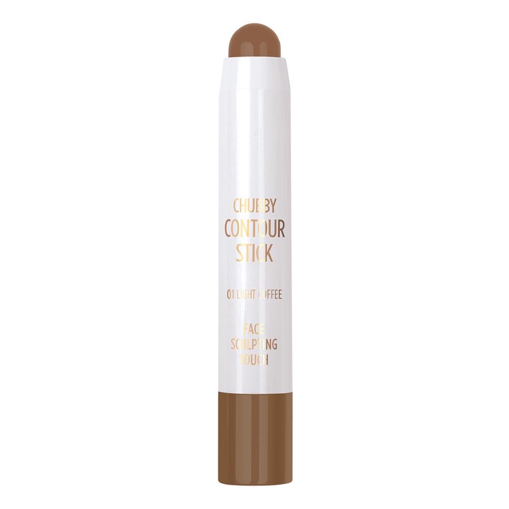 Golden Rose Chubby Contour Stick 3.8g - Light Coffee Shade for Natural Contouring & Nourishing Skin