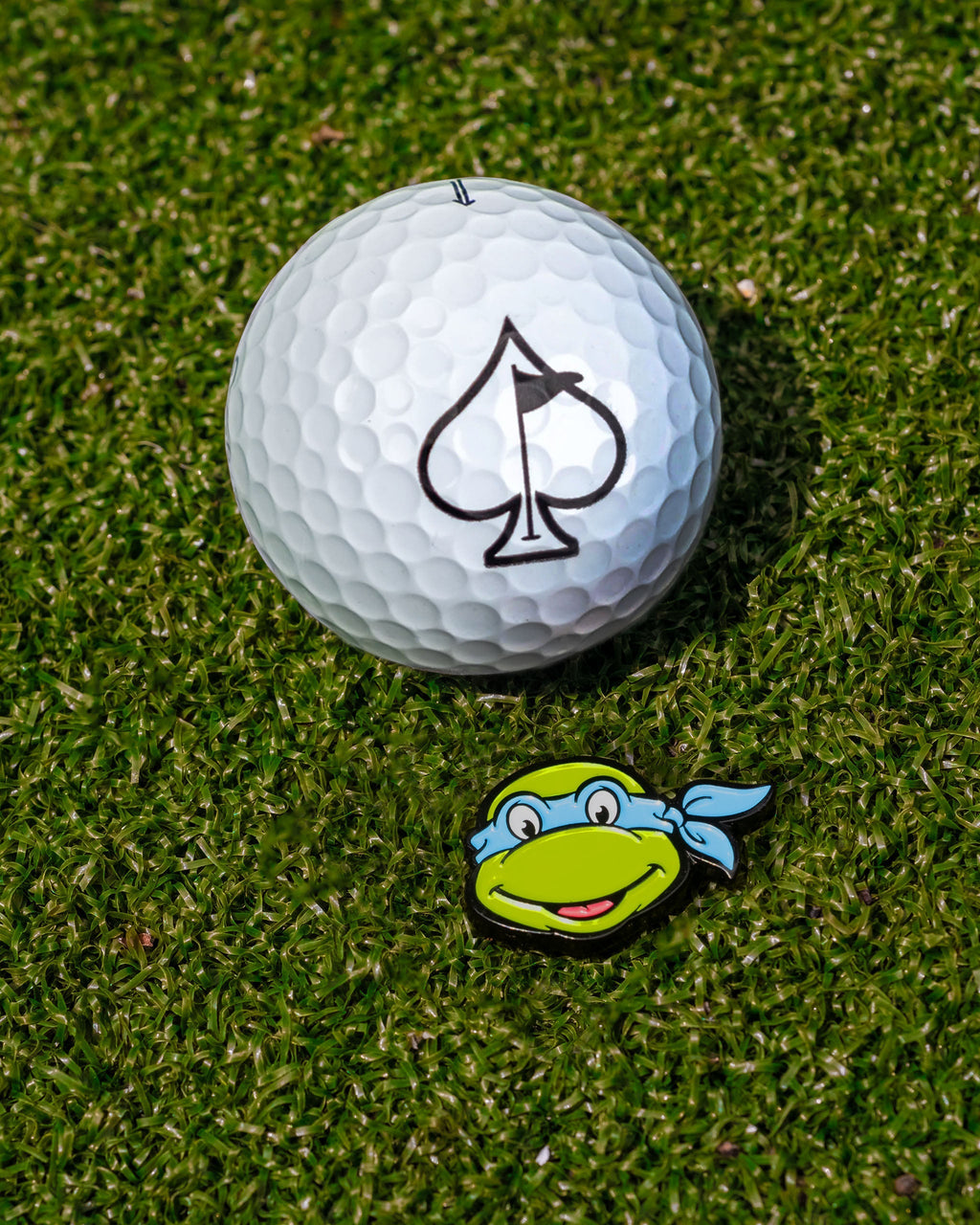 TMNT - Leonardo Ball Marker – Pins and Aces, view 3