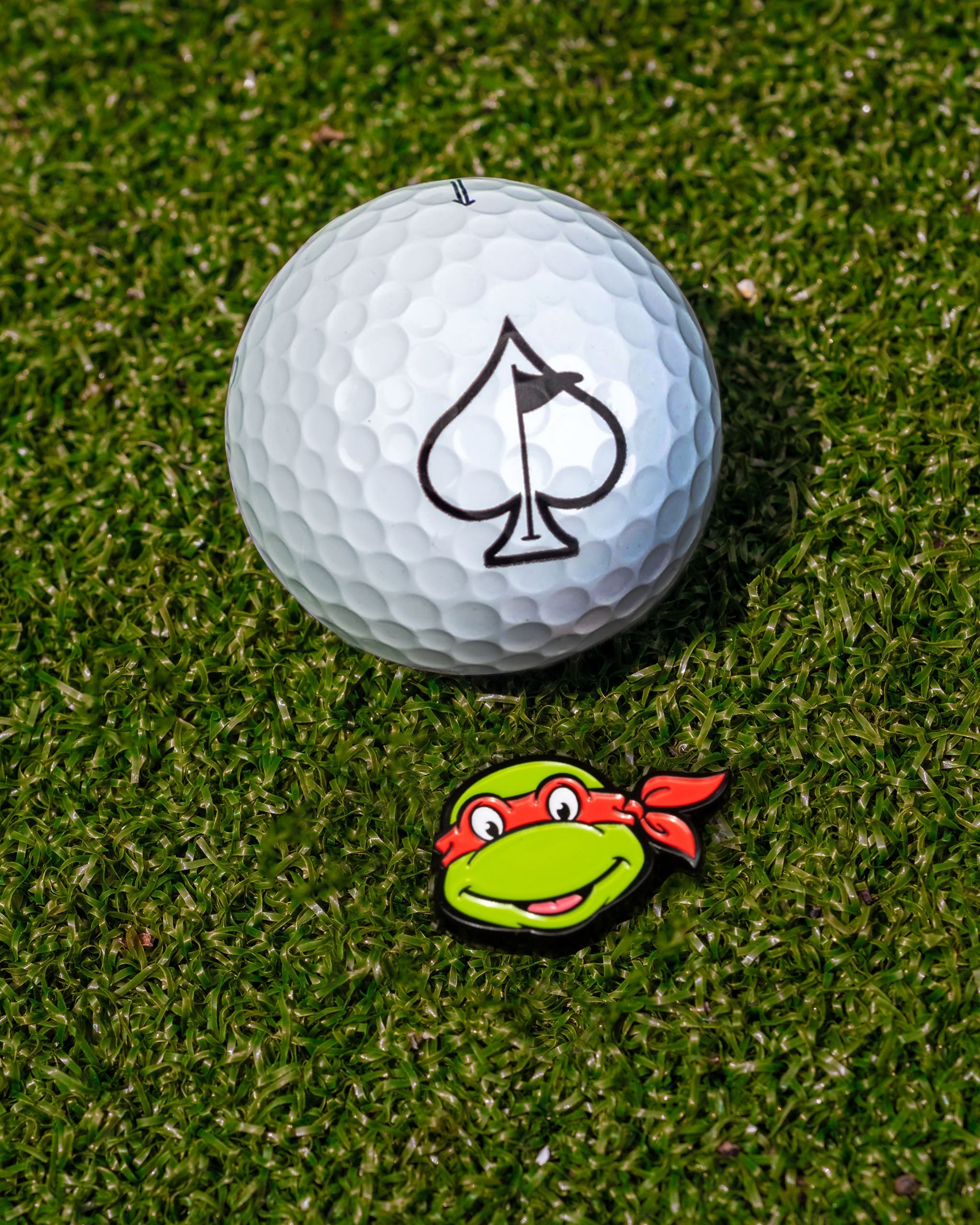 TMNT - Raphael Ball Marker – Pins and Aces, view 3