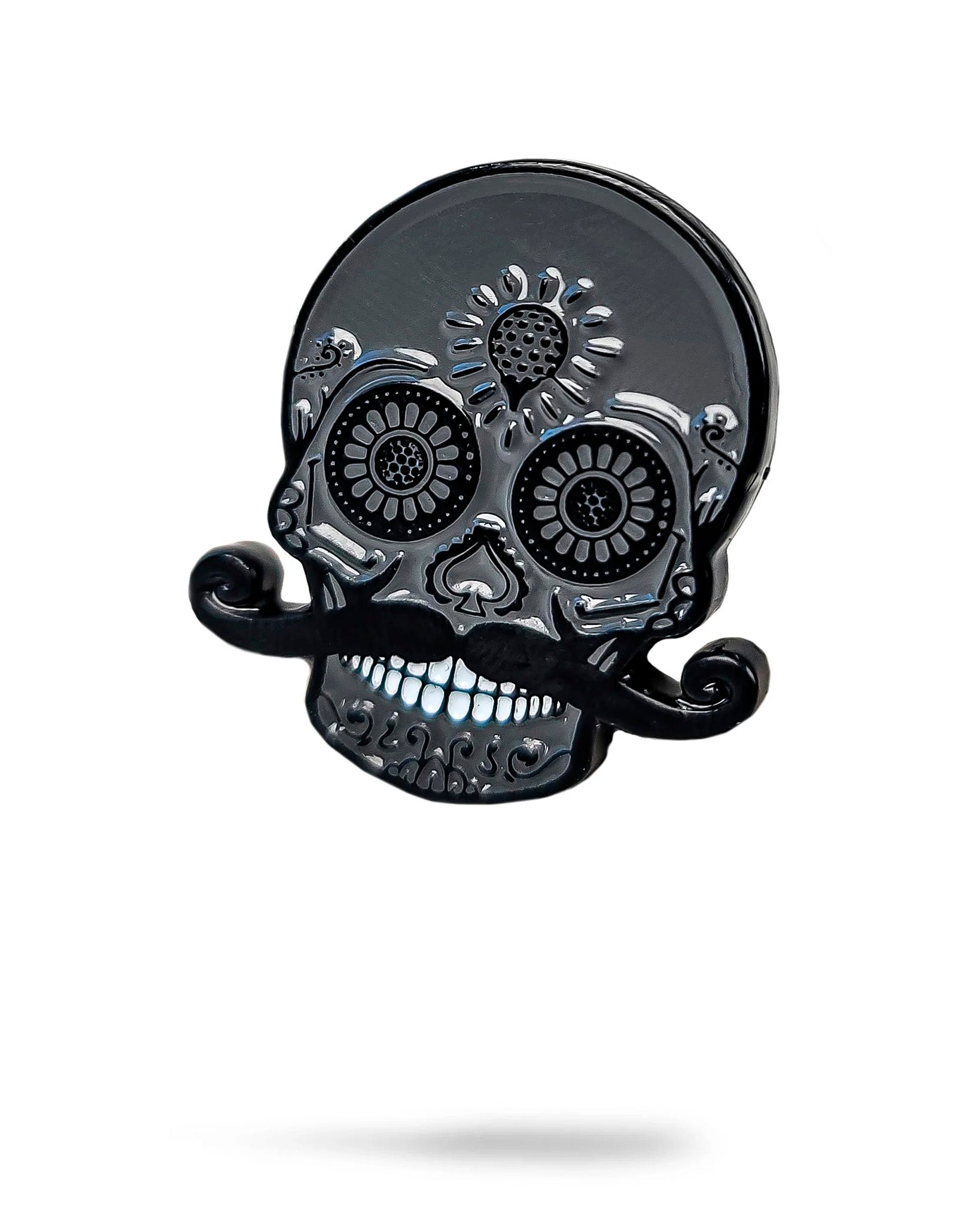 Blackout Sugar Skull Ball Marker – Pins and Aces, view 2