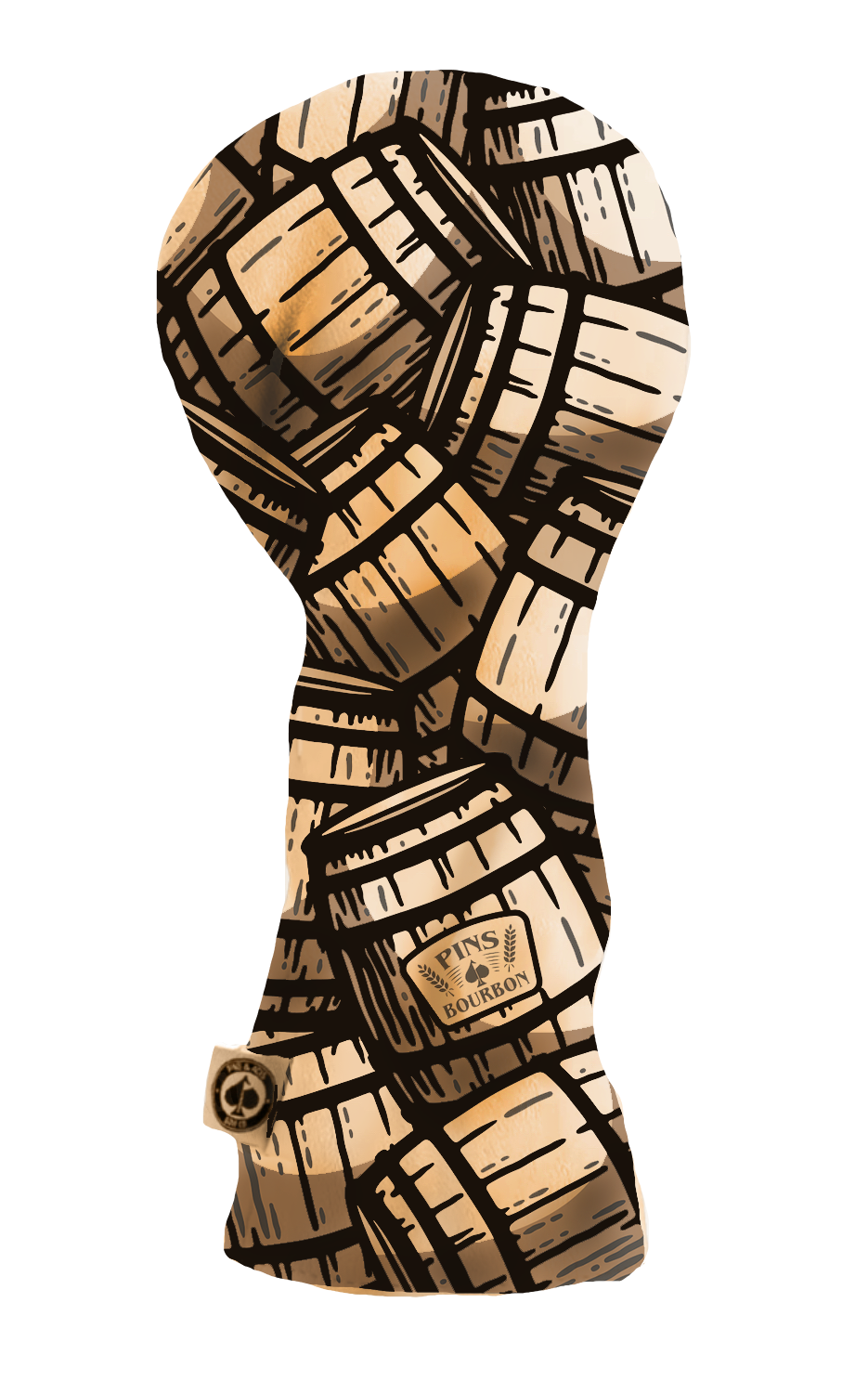 Bourbon Barrel Driver Cover – Pins and Aces, view 2