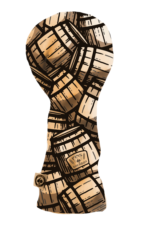 Bourbon Barrel Driver Cover – Pins and Aces, view 2