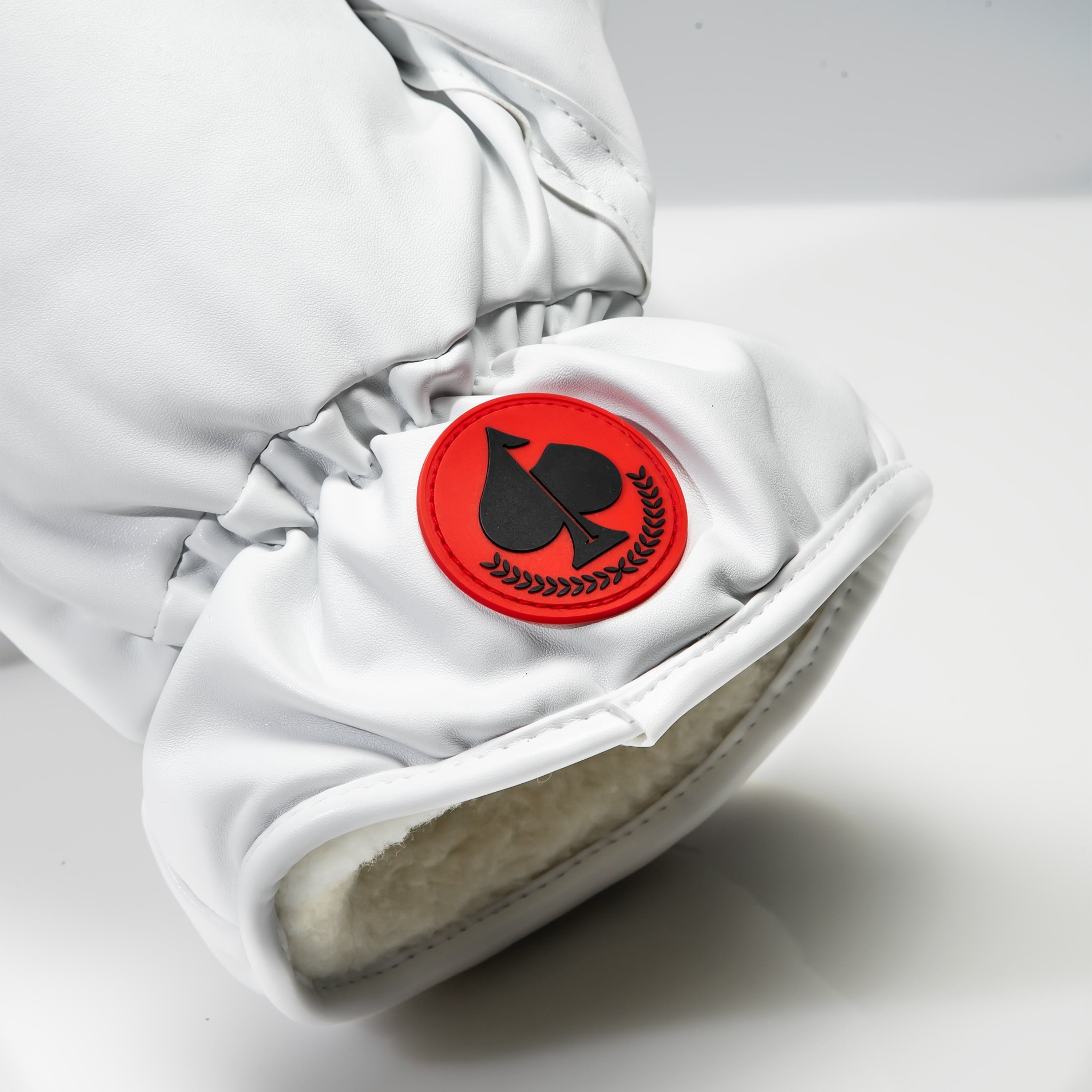 Pins and Aces Boxing Glove White - Driver Cover — in-use photo