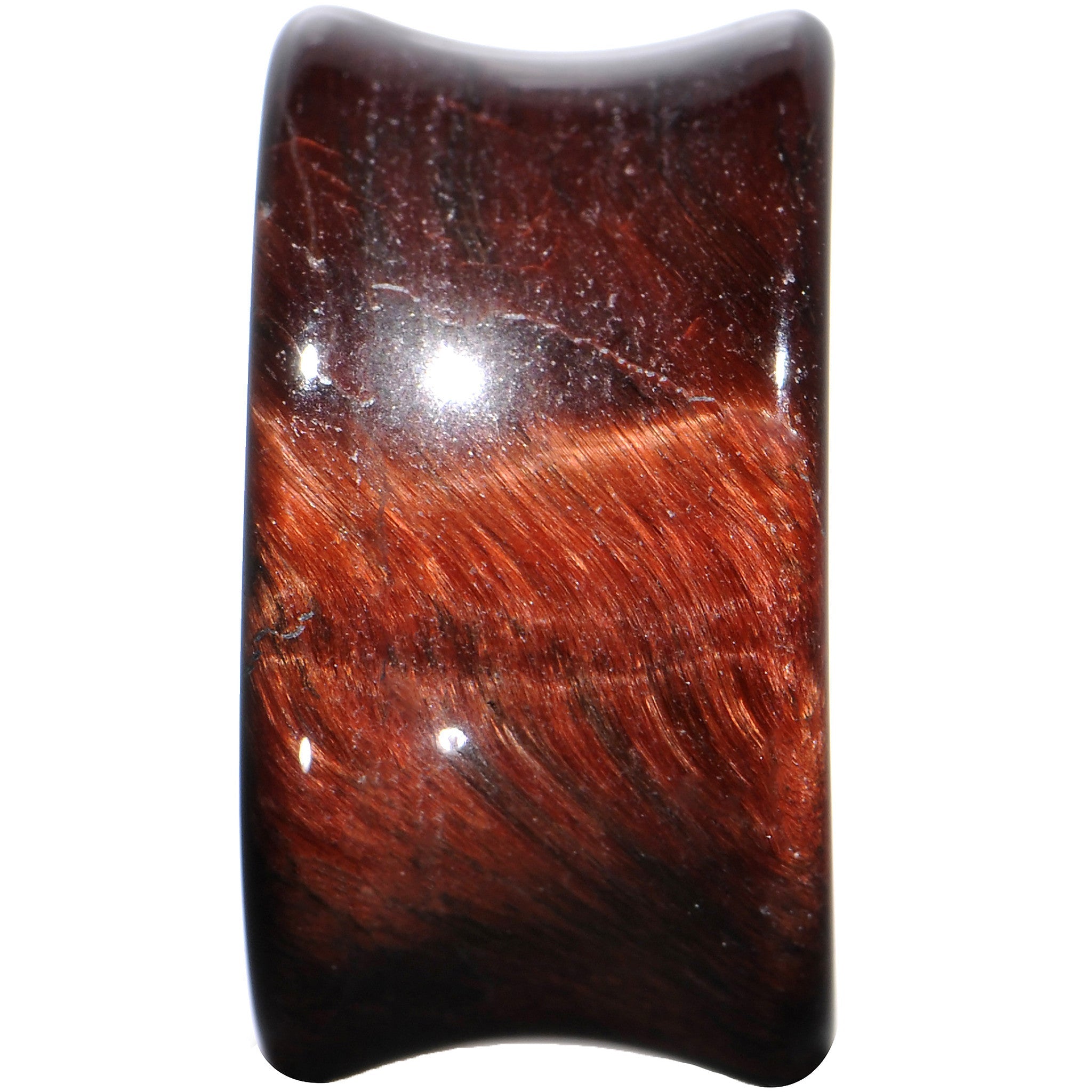 BodyCandy 7/8 Red Tiger Eye Natural Stone Plug — lifestyle context