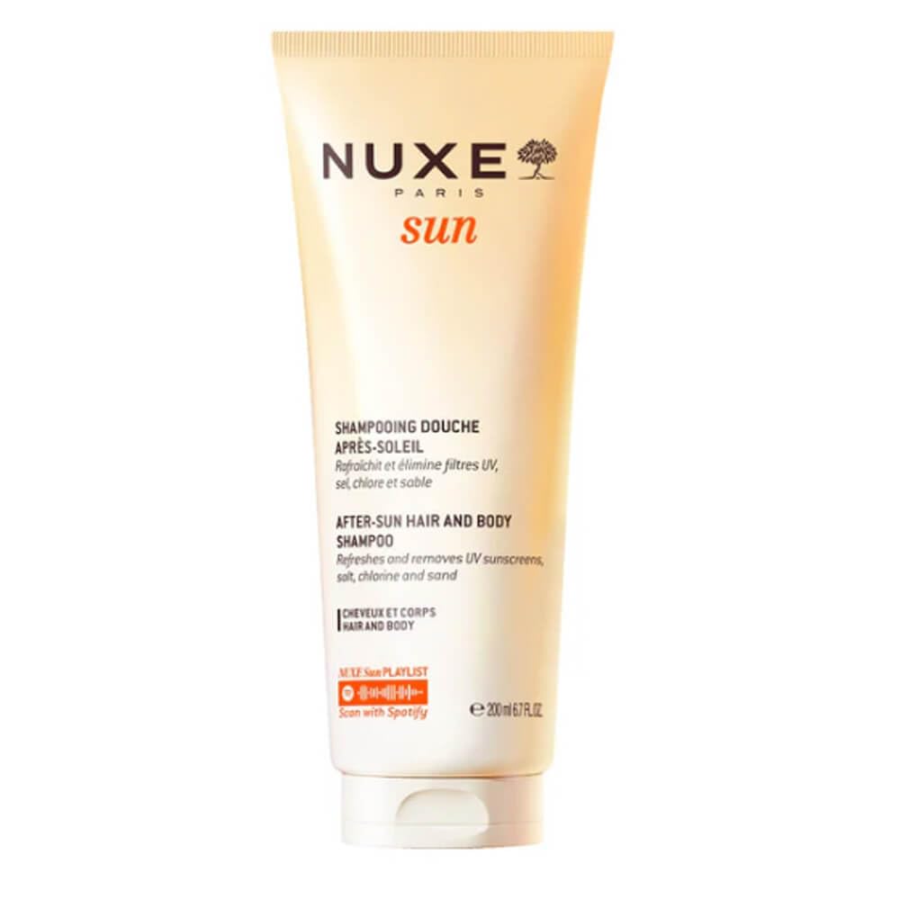 Nuxe After Sun Hair and Body Shampoo - Sulfate-Free, Paraben-Free, Moisturizing After Sun Care for Skin and Hair