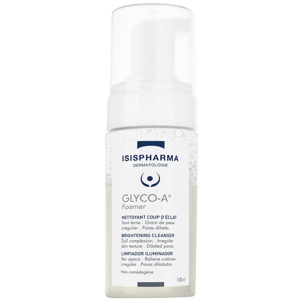 Isis Pharma Glyco-A Foamer Brightening Facial Cleanser for All Skin Types - 3.38 fl oz