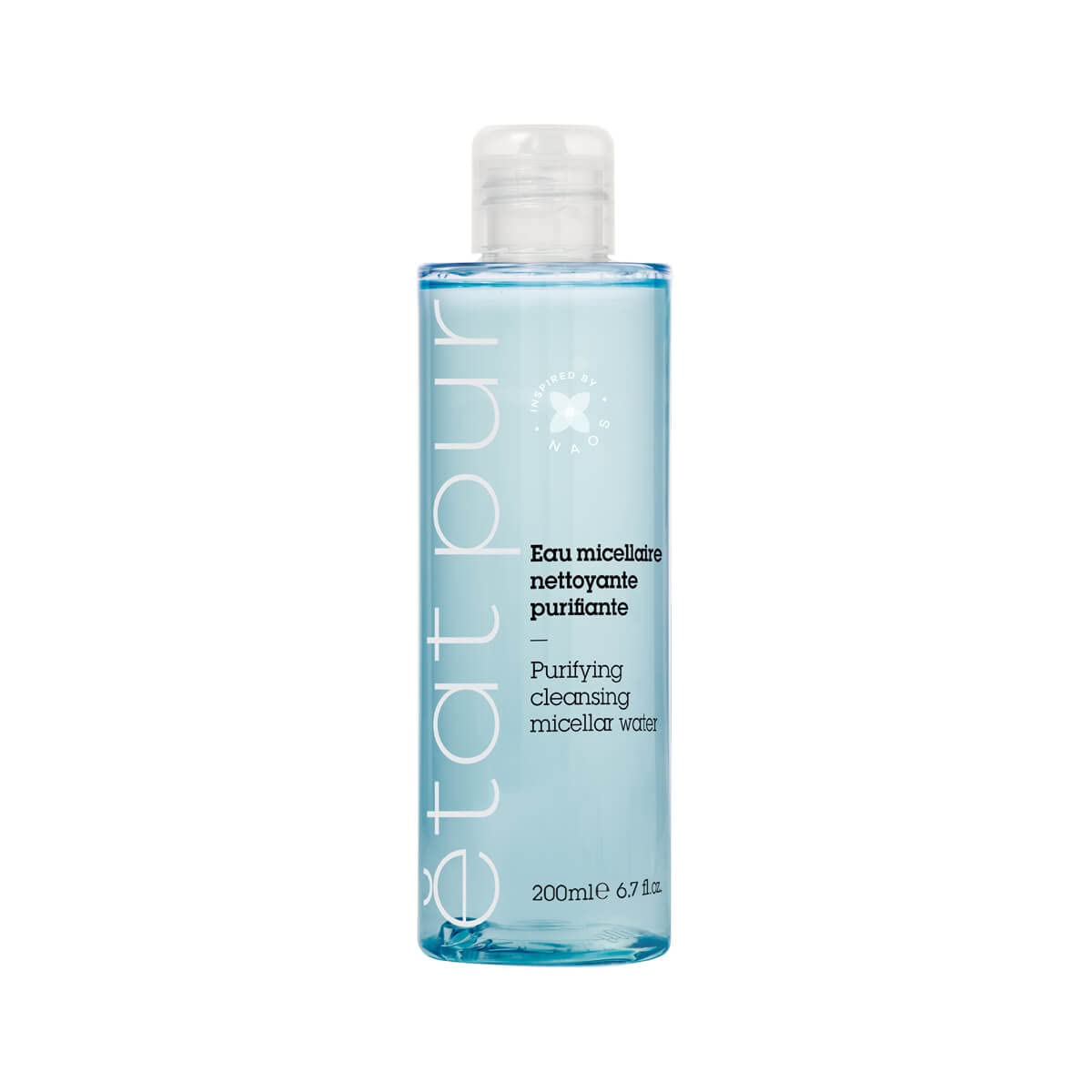 Etat Pur Micellar Water Makeup Remover for Face, Lips & Eye Area - Gentle, No-Rinse Cleansing Solution for Combination/Oily Skin