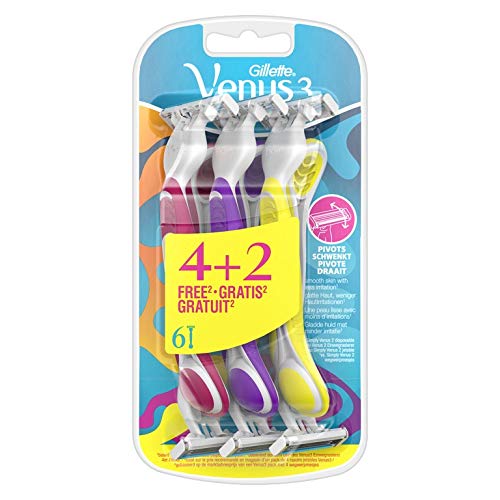 Gillette Venus Disposable Women's Razor - 6 Count | 3 Blades
