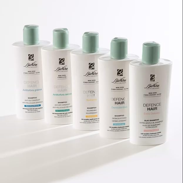 BioNike Defence Hair Dermosoothing Ultra-Gentle Shampoo for Sensitive Scalps - Gentle Hair Care, Daily Use, 6.76 fl oz