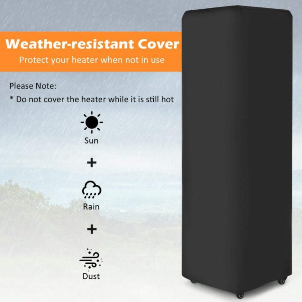 41K BTU Outdoor Propane Gas Patio Heater W/ Lockable Wheels (SAK98052) – SAKSBY WHOLESALE, view 5