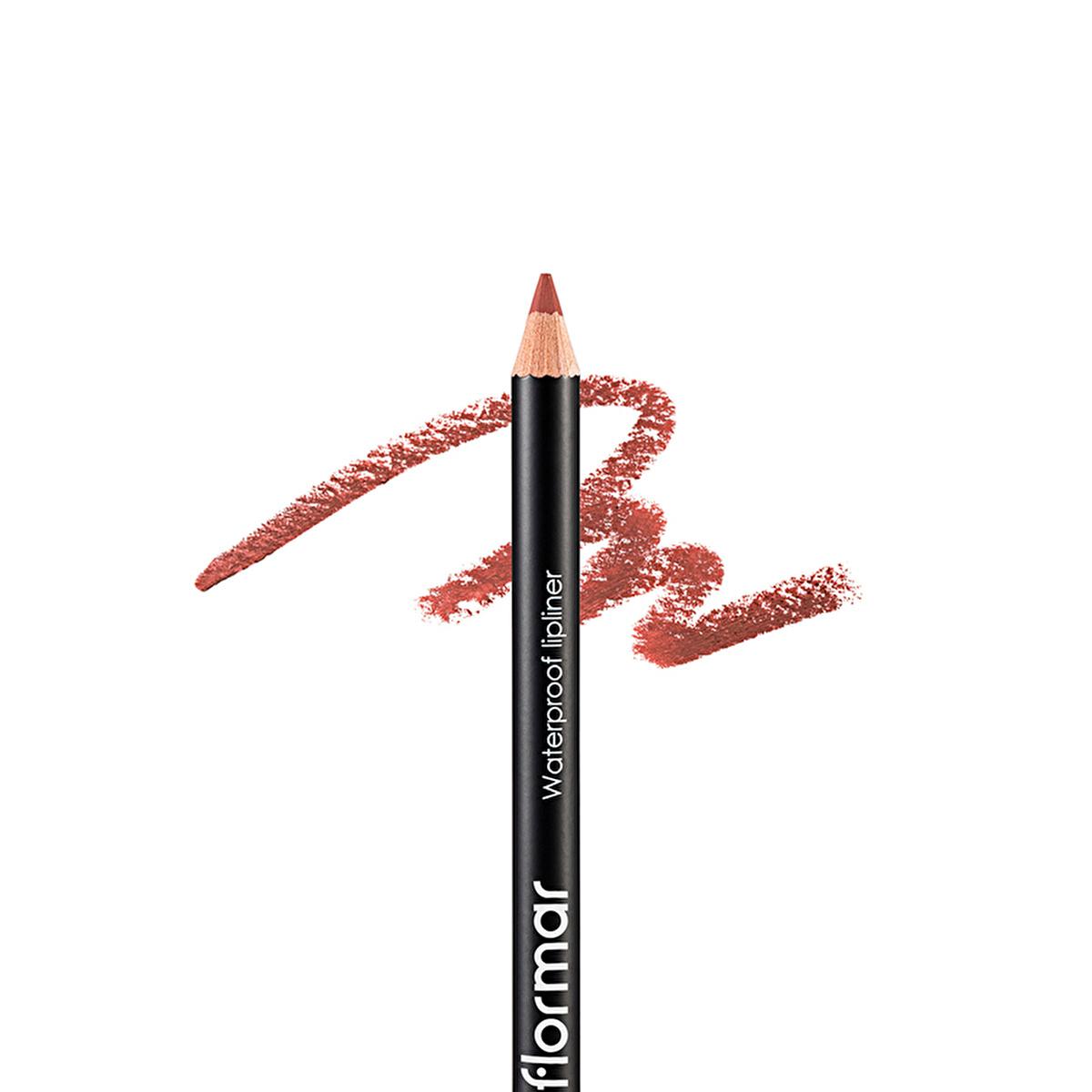 Flormar Waterproof Matte Lip Liner Pencil - Long Lasting, Highly Pigmented Formula