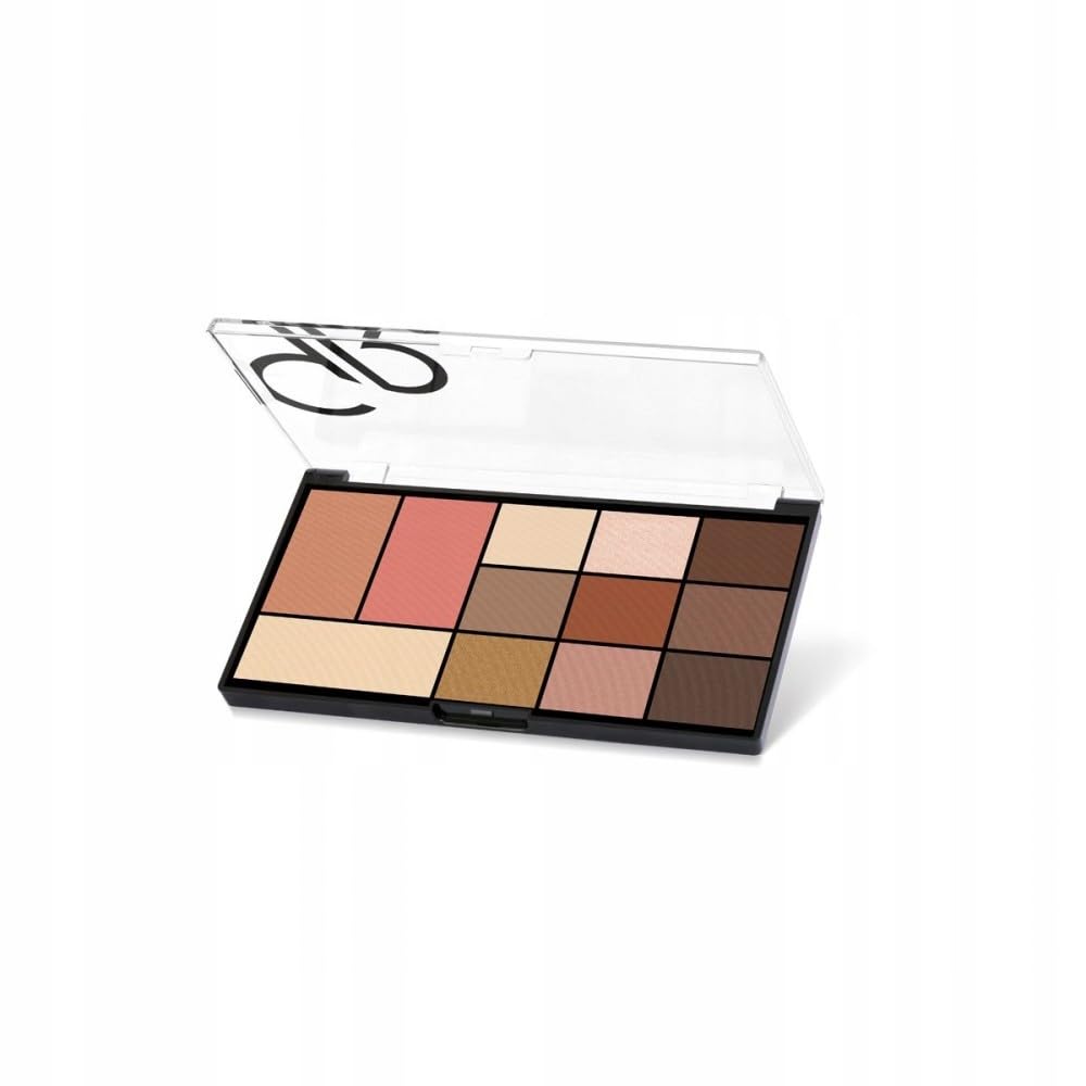 Golden Rose City Style Face & Eye Palette 01 - Warm Nude | 12 Shades