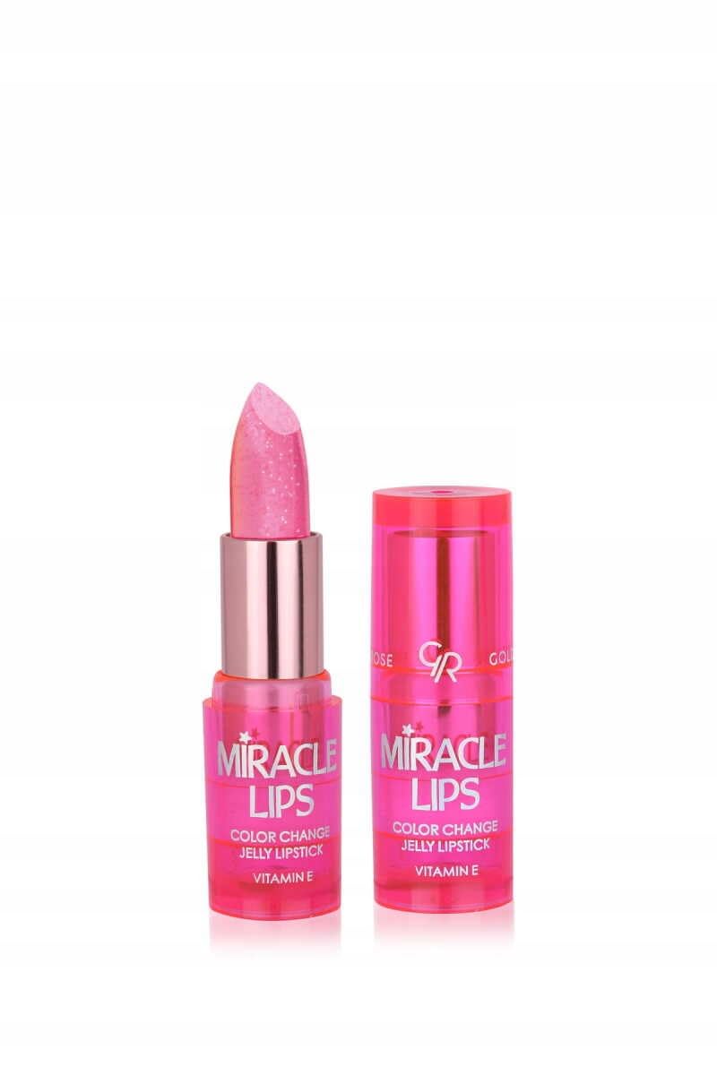 Golden Rose Color Changing Jelly Lipstick 3.7g - Berry Pink Shade with Natural Glossy Finish