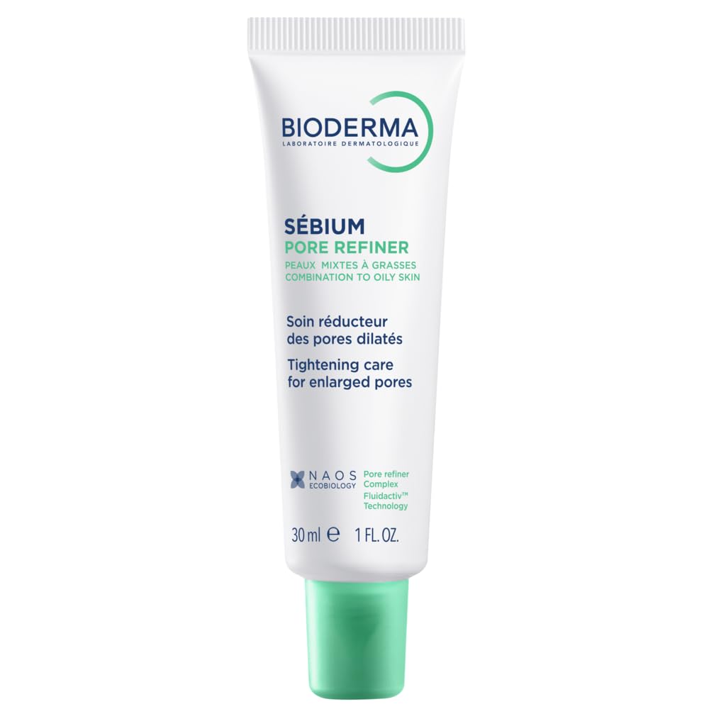 Bioderma Sebium Pore Refiner Face Moisturizer for Combination/Oily Skin - Lightweight, Non-Greasy, Pore Minimizing