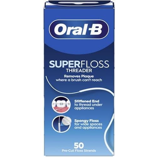 Oral-B Superfloss Dental Floss - Ideal for Braces & Implants