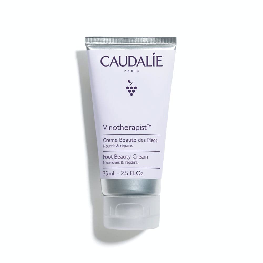 Caudalie Vinotherapist Foot Cream 75ml - Nourishing Vegan Foot Care for Dry, Cracked Feet