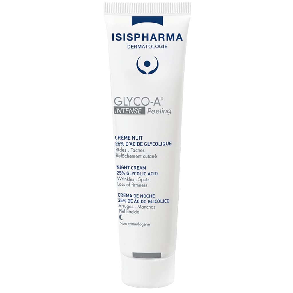 Isis Pharma Glyco-A 25% Glycolic Acid Anti-Aging Night Cream for Smoother Skin - 1.01 fl oz
