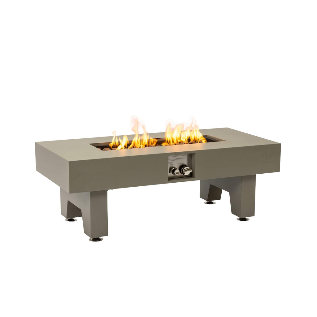 Alora 42-Inch 50K BTU Iron Liquid Propane Fire Pit Table With Glass Stones (SAK63845) – SAKSBY WHOLESALE, view 3