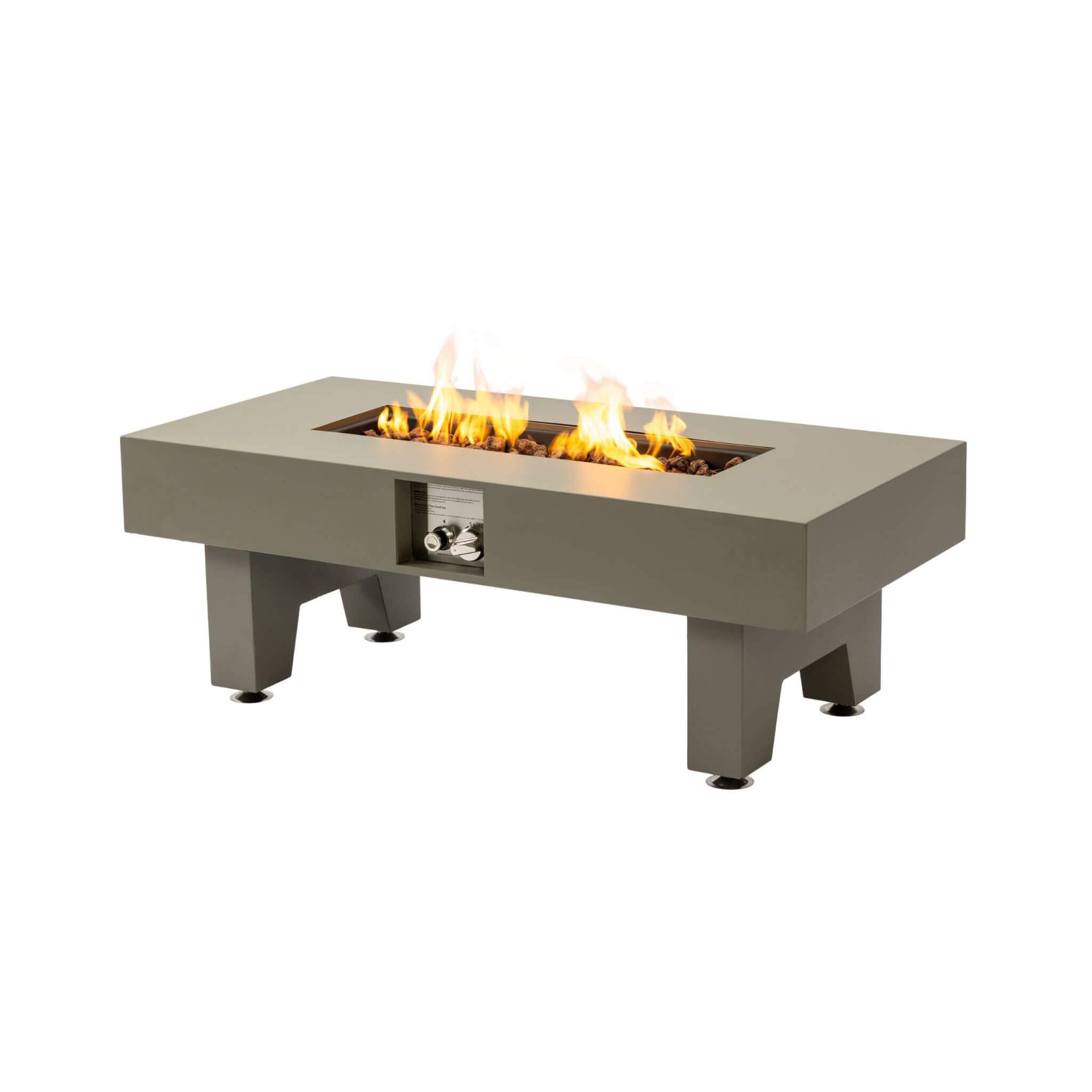 Alora 42-Inch 50K BTU Iron Liquid Propane Fire Pit Table With Glass Stones (SAK63845) – SAKSBY WHOLESALE, view 14