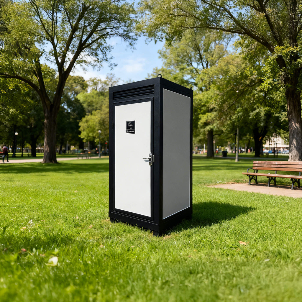 42-Inch One-Person Portable Outdoor Toilet Cabin With Light, Sink And Vent Fan (SAK45672) – SAKSBY WHOLESALE, view 10