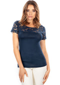 tittimitti EGI Exclusive Collections Merino Wool Blend Tees with Lace. Proudly Made in Italy (4259) — main product shot