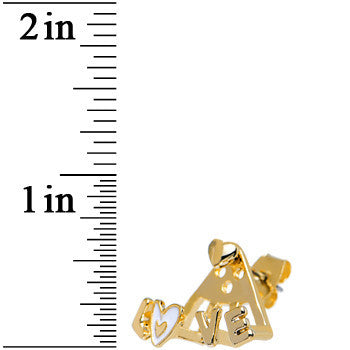 BodyCandy Gold Tone Love Earlobe Cuff Stud Earring — lifestyle context