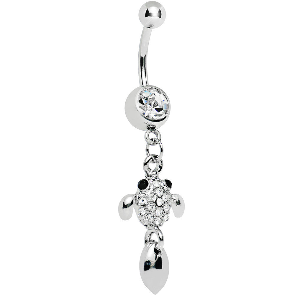 BodyCandy Crystalline Gem Sparkle Fish Dangle Belly Ring — main product shot
