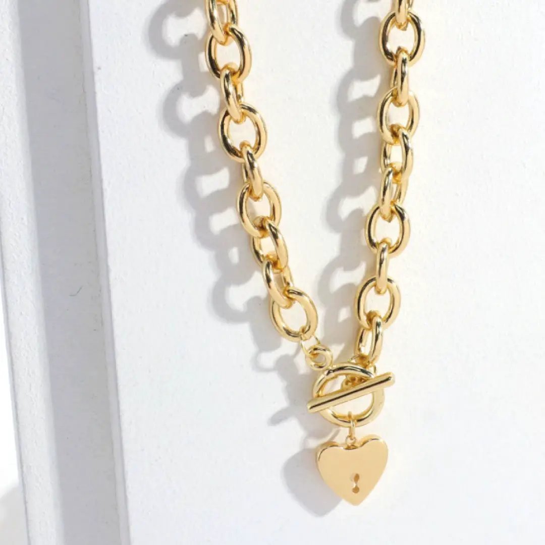 Heart Key Toggle Necklace