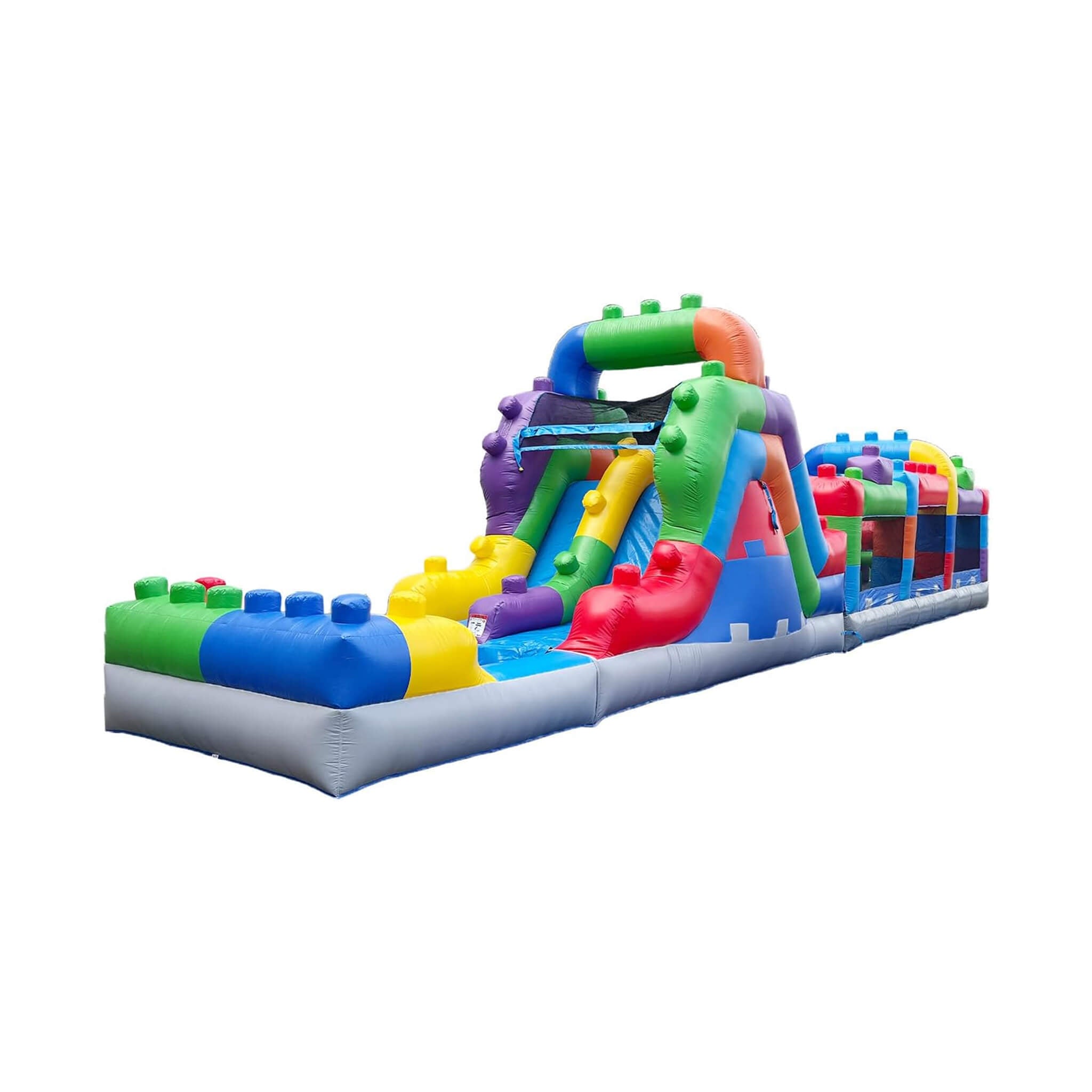 42FT Commercial Inflatable Obstacle Course With Dual Water Slide (SAK31587) – SAKSBY WHOLESALE, view 3