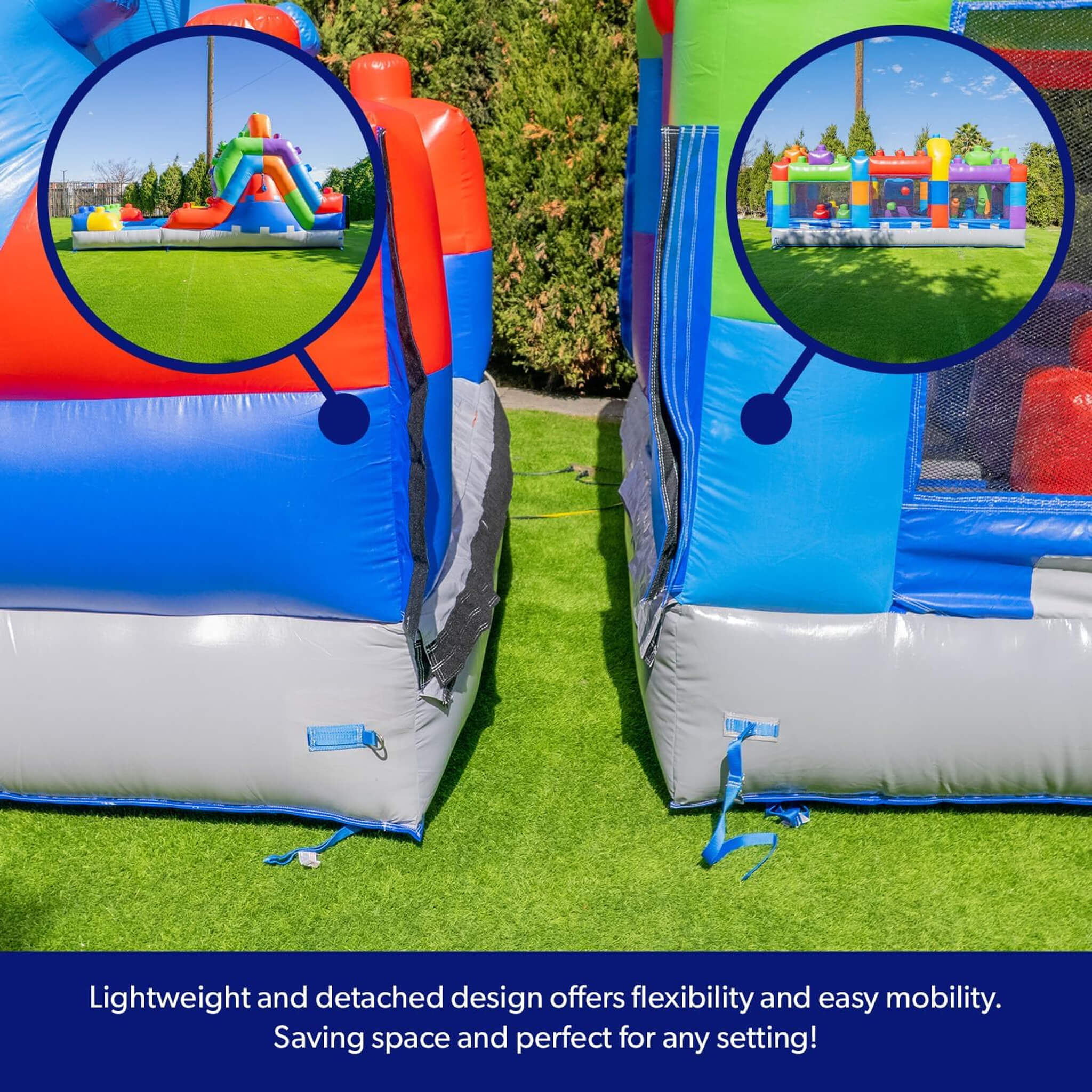 42FT Commercial Inflatable Obstacle Course With Dual Water Slide (SAK31587) – SAKSBY WHOLESALE, view 6