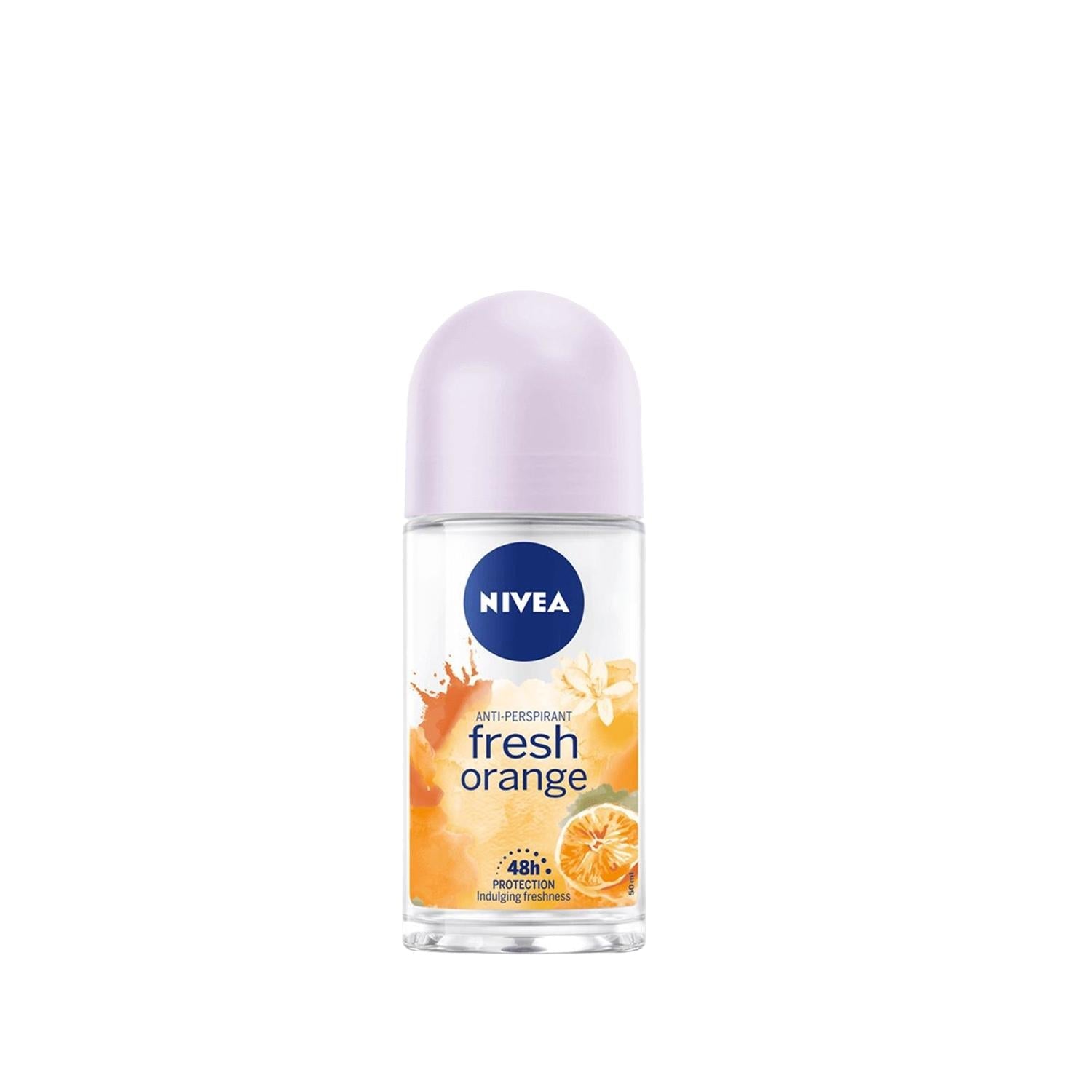 Nivea Fresh Orange Roll-On Deodorant 50ml - Effective 24hr Protection, Gentle & Refreshing