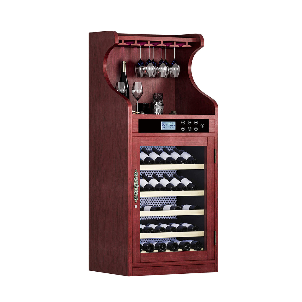 Nuvia Luxury 43-Bottle Freestanding Low Noise Wine Cooler Cabinet (SAK56084) – SAKSBY WHOLESALE, view 3
