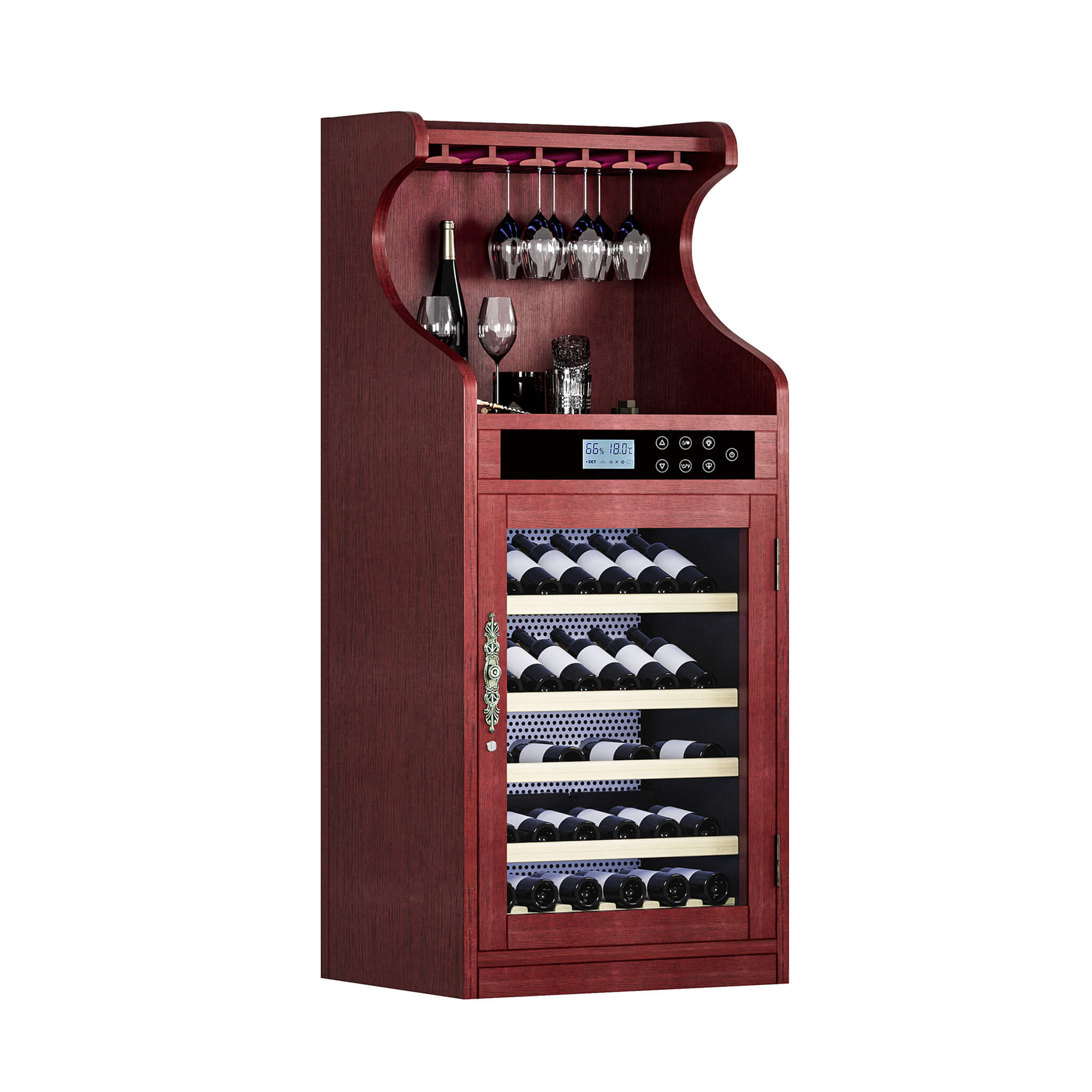 Nuvia Luxury 43-Bottle Freestanding Low Noise Wine Cooler Cabinet (SAK56084) – SAKSBY WHOLESALE, view 3
