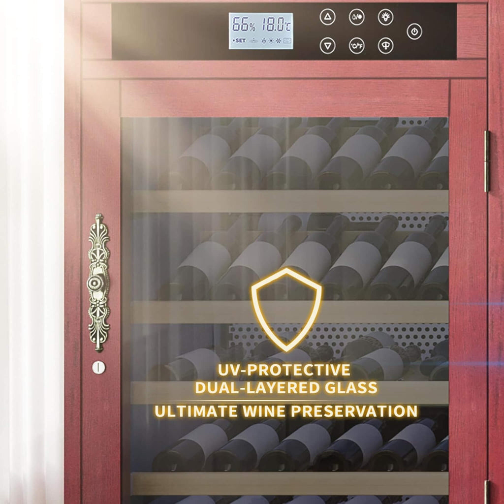 Nuvia Luxury 43-Bottle Freestanding Low Noise Wine Cooler Cabinet (SAK56084) – SAKSBY WHOLESALE, view 8
