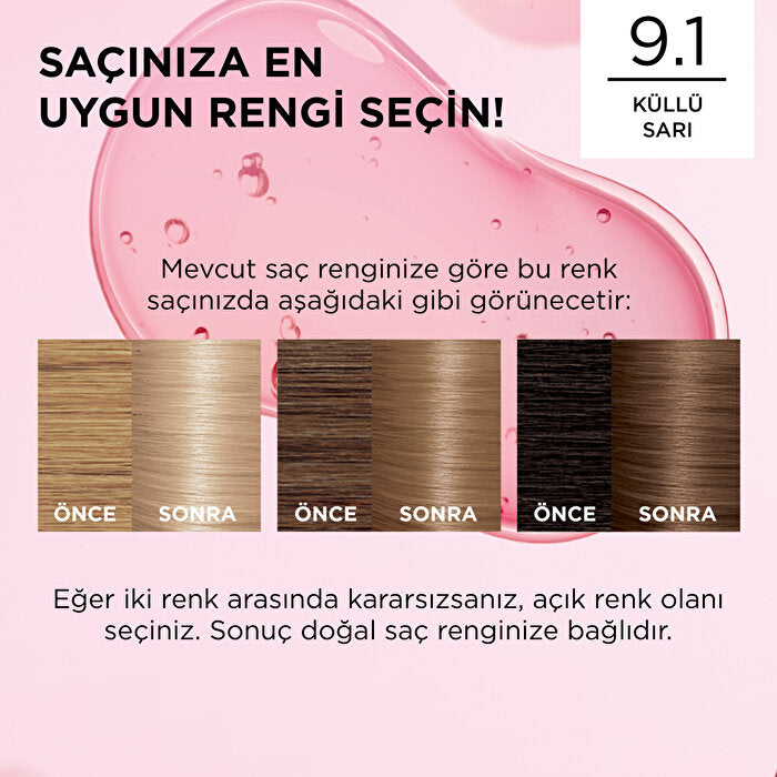 L'Oreal Paris Excellence Crème Hair Color Ash Blonde 9.1 - 100% Gray Coverage | Professional Care