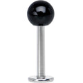 BodyCandy Acrylic Black Ball Still Waters Labret — main product shot