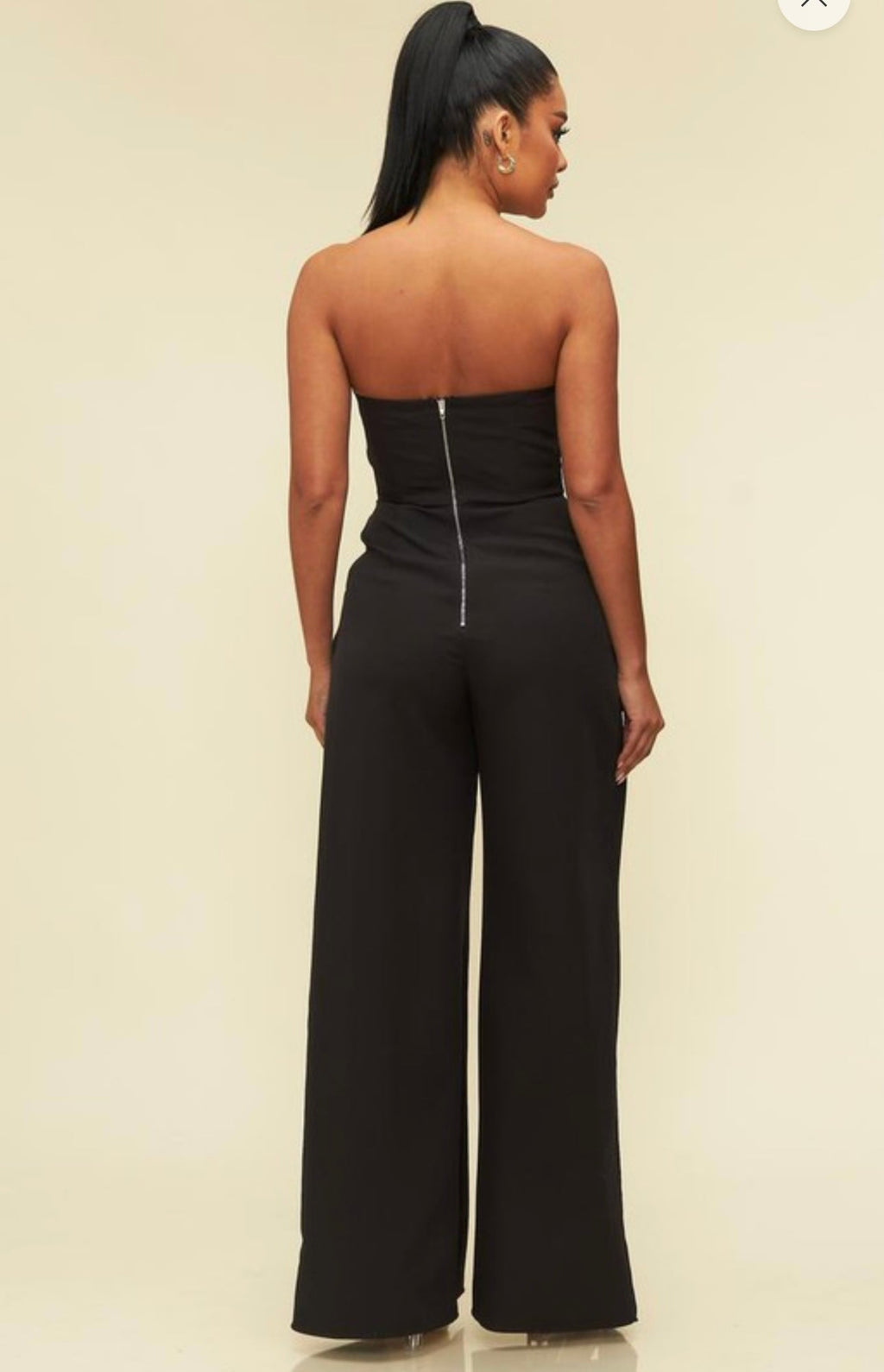 Pretty Little Patriot Black Bossin’ Jumpsuit — Black detail