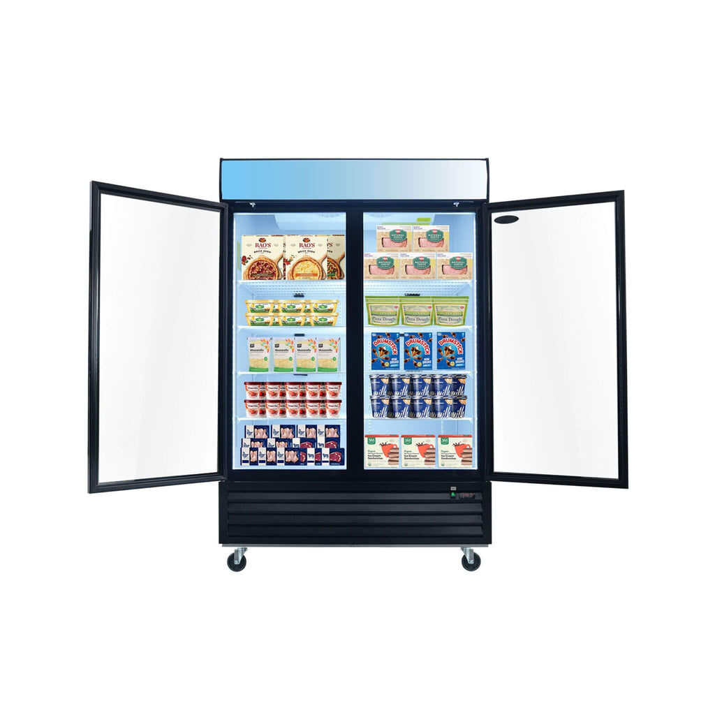 44.7 Cu.Ft Commercial Glass Door Merchandiser Freezer With LED Display (SAK39478) – SAKSBY WHOLESALE