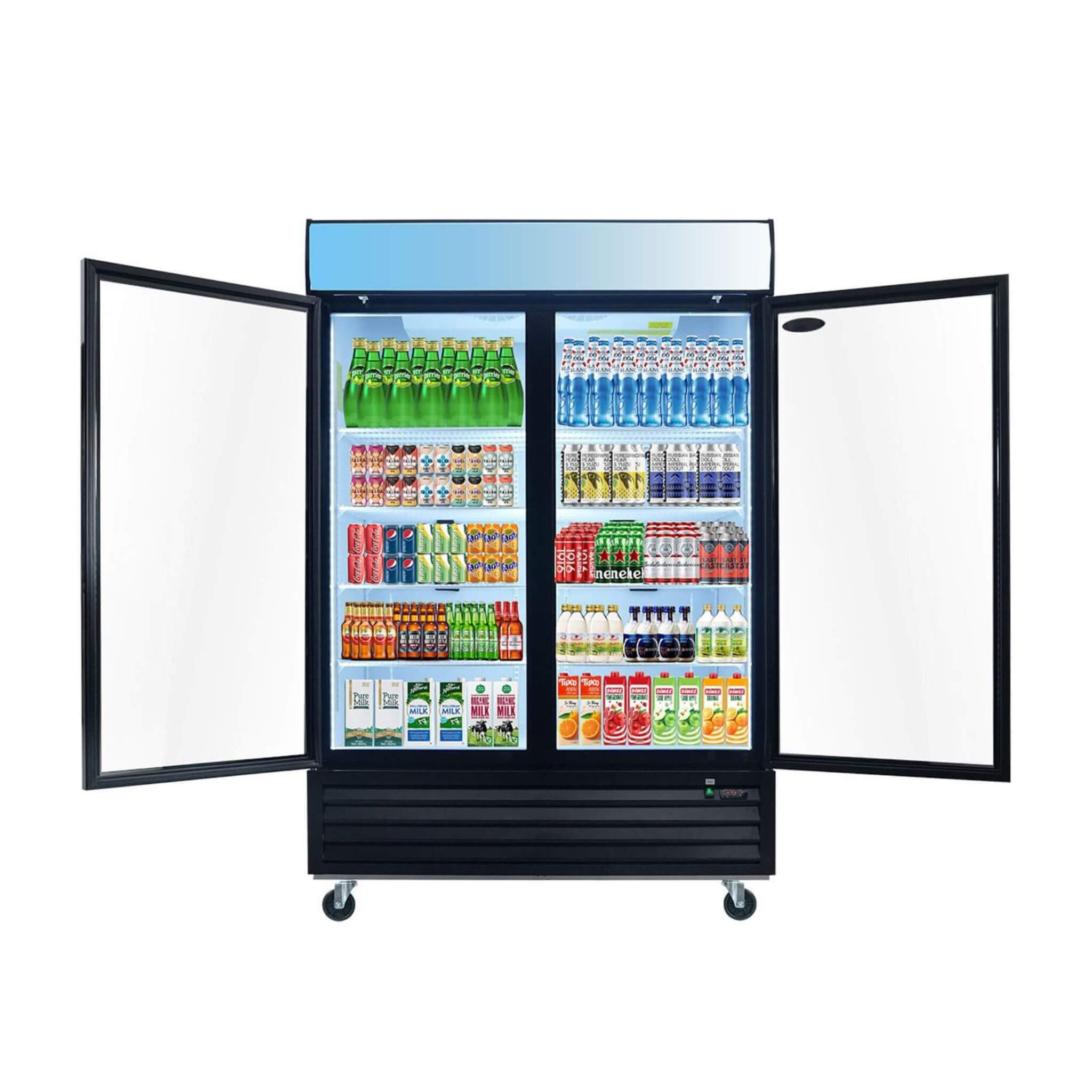 44.7 Cu.Ft Double-Door Commercial Display Merchandising Refrigerator (SAK54692) – SAKSBY WHOLESALE