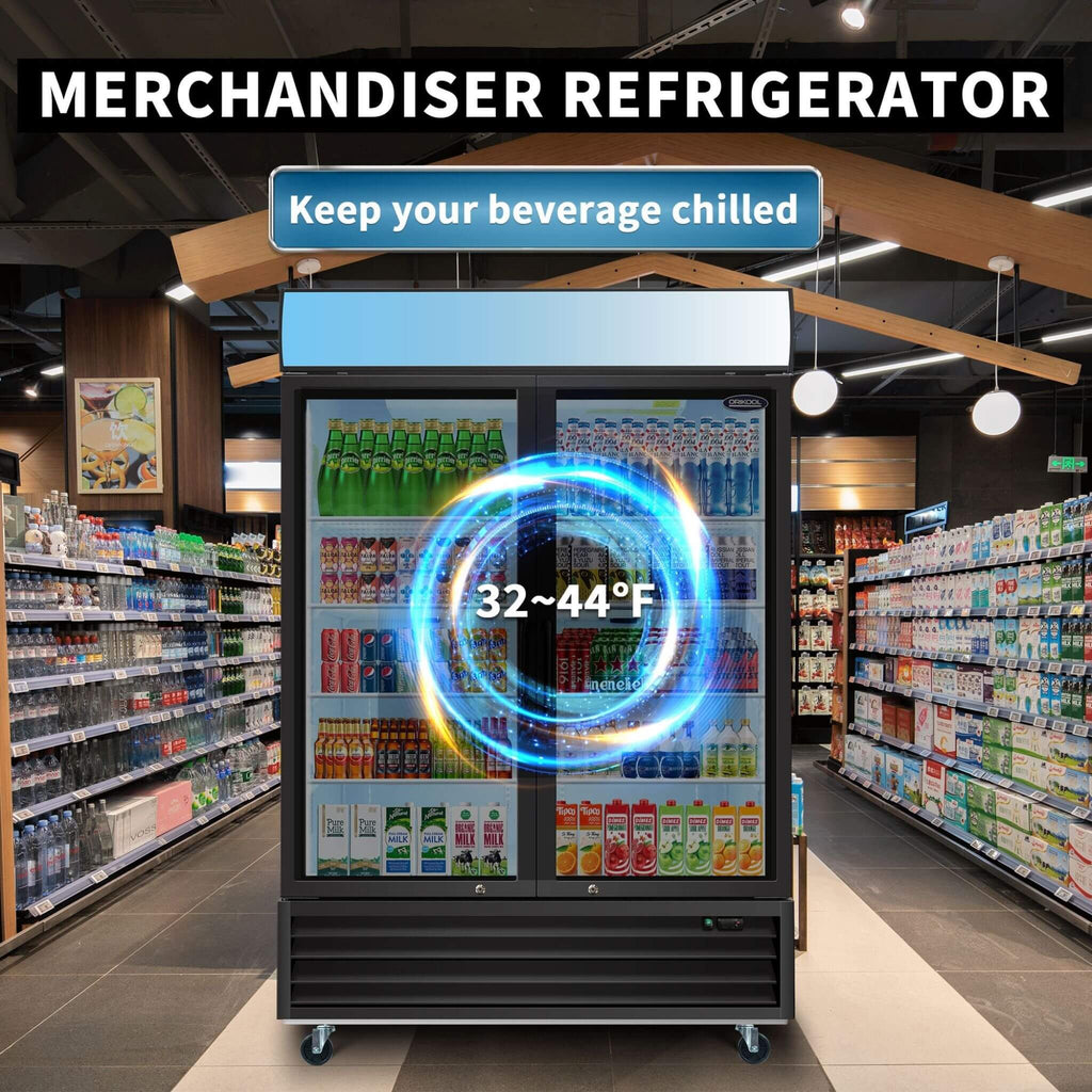 44.7 Cu.Ft Double-Door Commercial Display Merchandising Refrigerator (SAK54692) – SAKSBY WHOLESALE, view 4