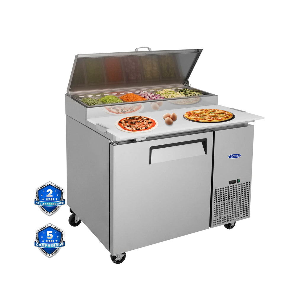 44-Inch Commercial Pizza Prep Table With Built-In 11 Cu.Ft Refrigerator (SAK09621) – SAKSBY WHOLESALE, view 7