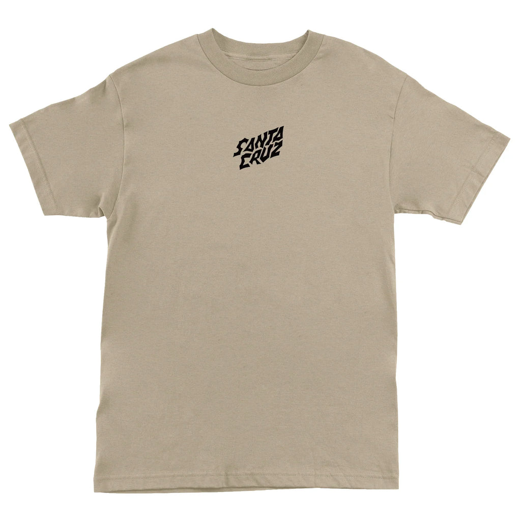 Santa Cruz x Stranger Things Screaming Lights T-Shirt - Sand