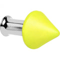 BodyCandy 4G Yellow Neon Cone Stainless Steel Plug — main product shot