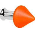 BodyCandy 4G Orange Neon Cone Stainless Steel Plug — main product shot