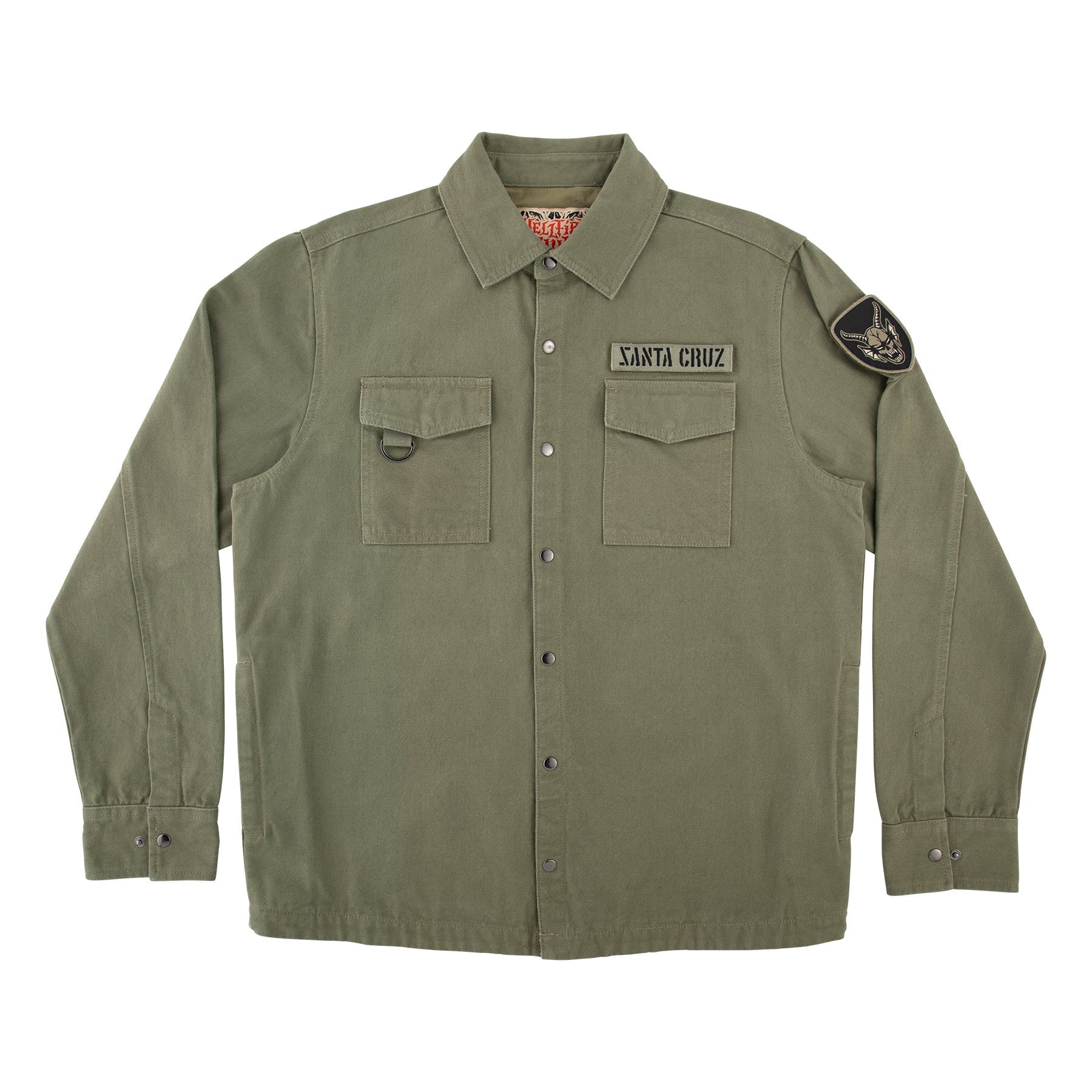 Santa Cruz x Stranger Things Crawl Military Jacket - Army